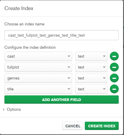 mongodb text index example