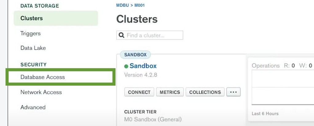 Where Is The Password For The Cluster MongoDB Atlas MongoDB 