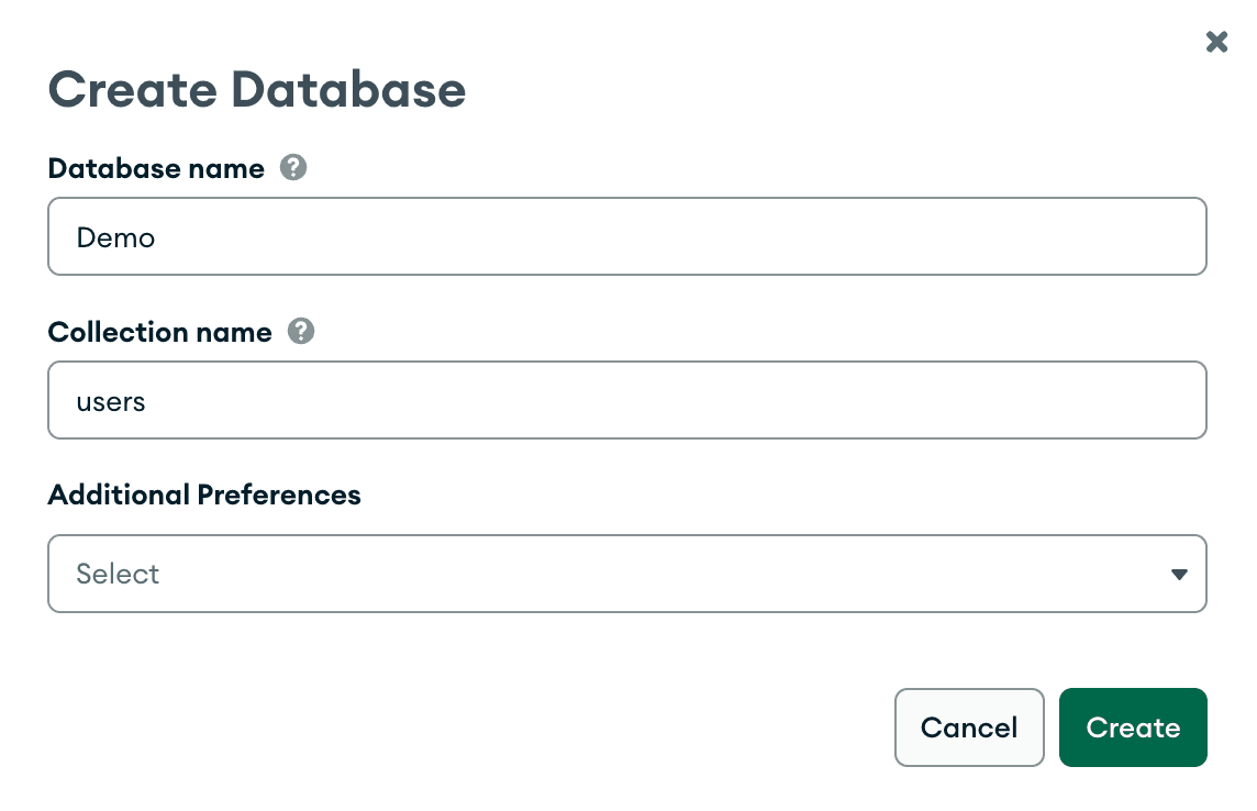 MongoDB New Database