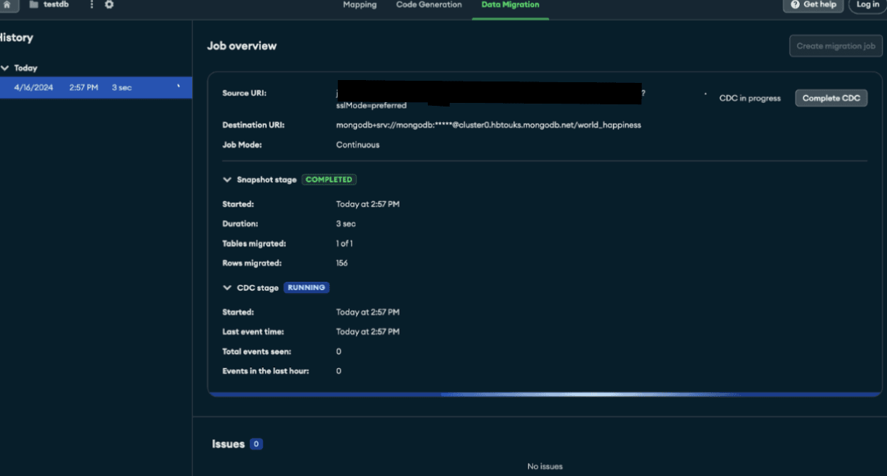 [Continuous snapshot in Relational Migrator]