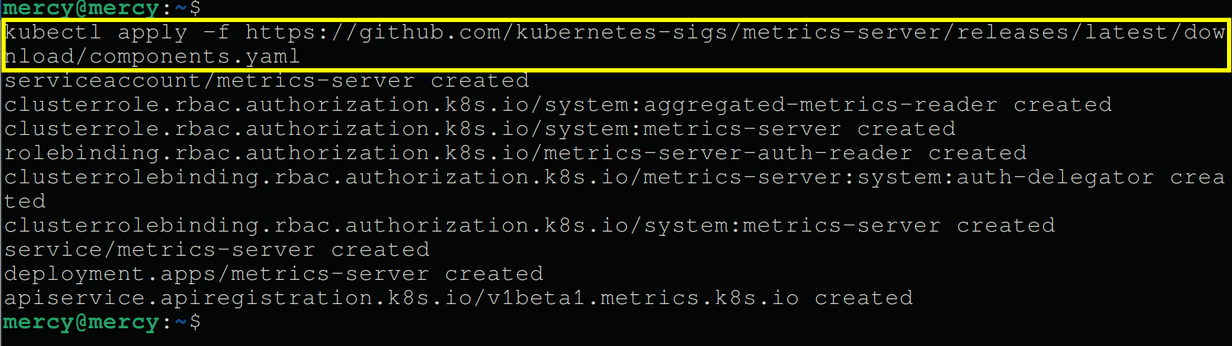 Installing Metrics Server