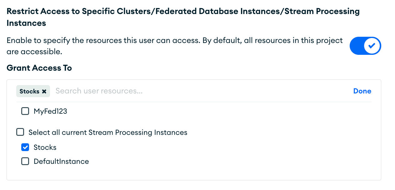 Granting access to specific SPIs in Atlas