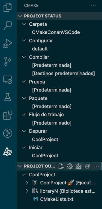 Uso do CMake-Tools