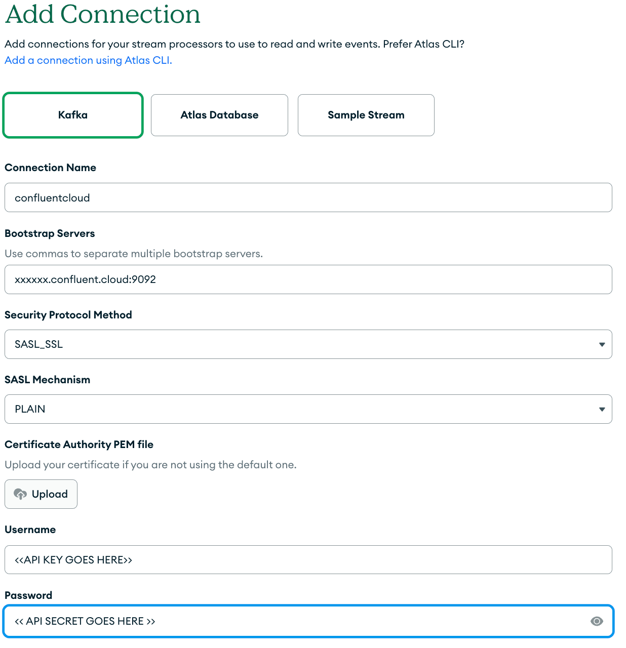 Add connection registry connection dialog