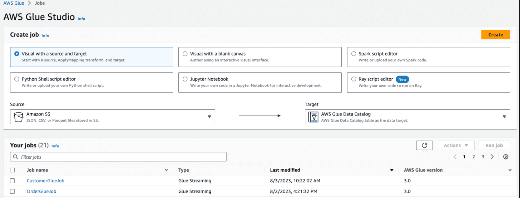 AWS Glue Studio