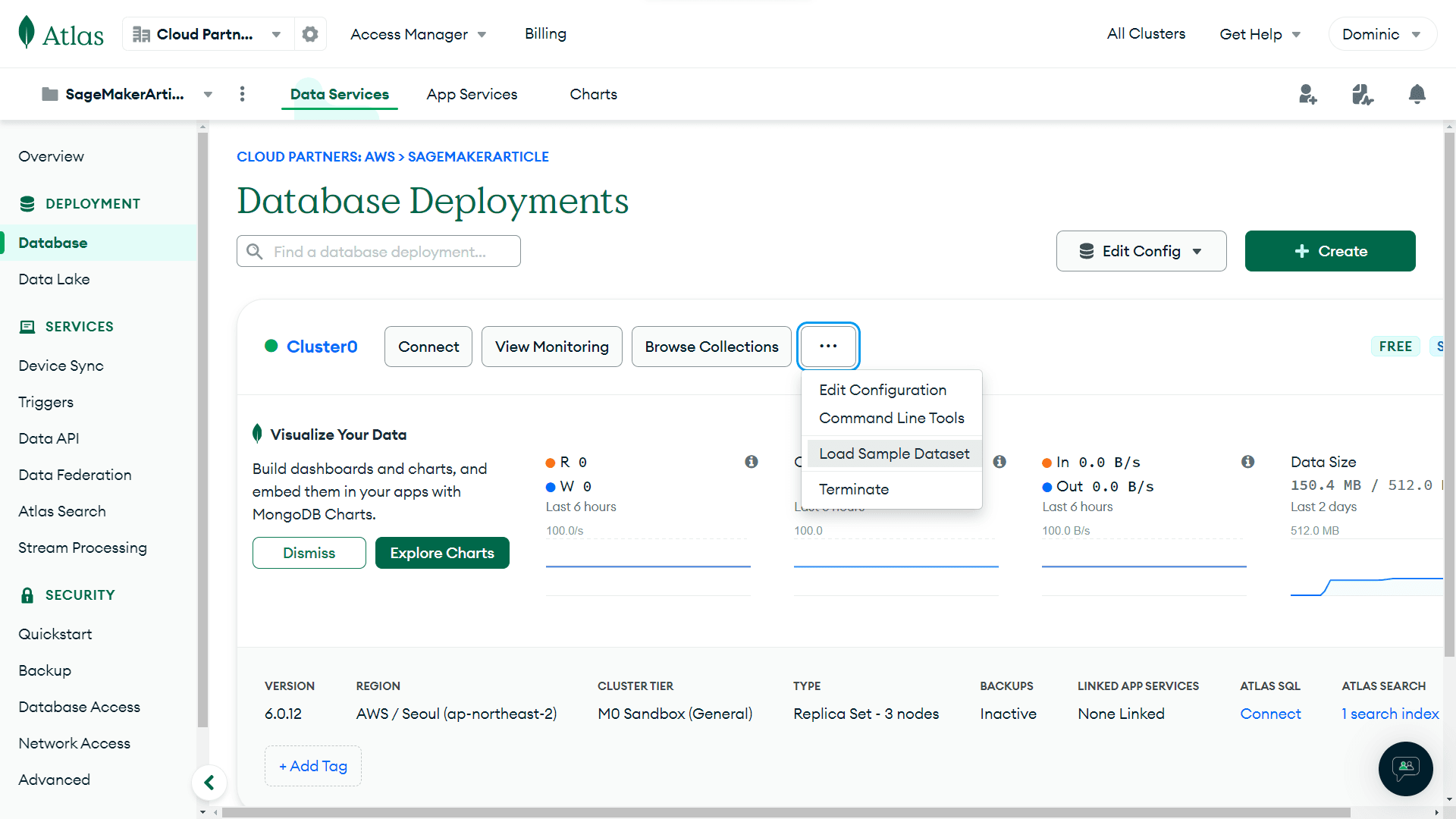 Load sample dataset