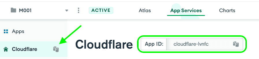 AppID do Atlas App Service