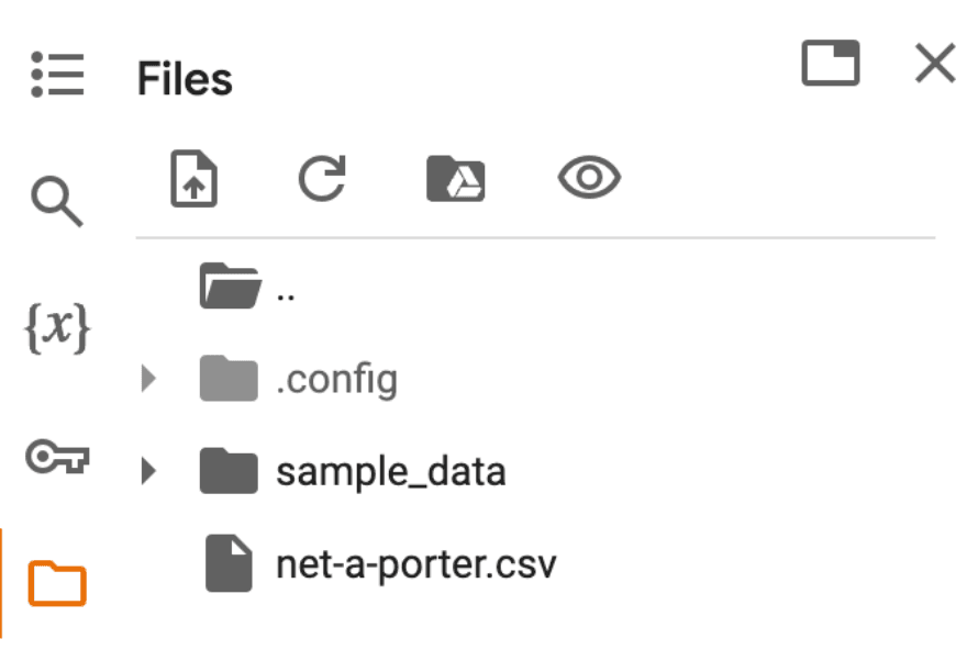 Uploaded file in Google Colab