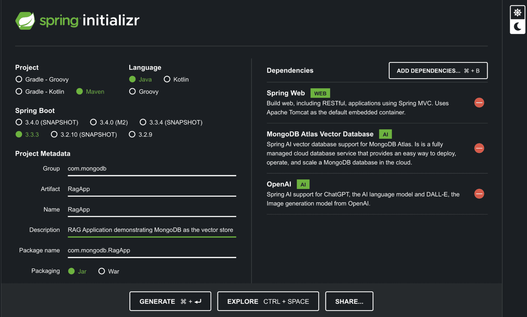 A large language model being made useful in a generative AI application by leveraging retrieval-augmented generation.