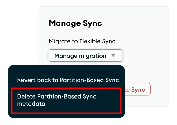 Commit a migration