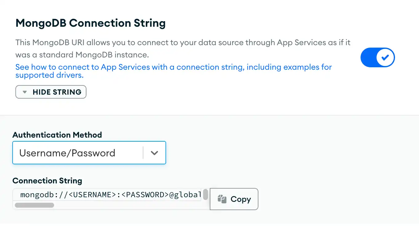 The enable wire protocol toggle in the UI