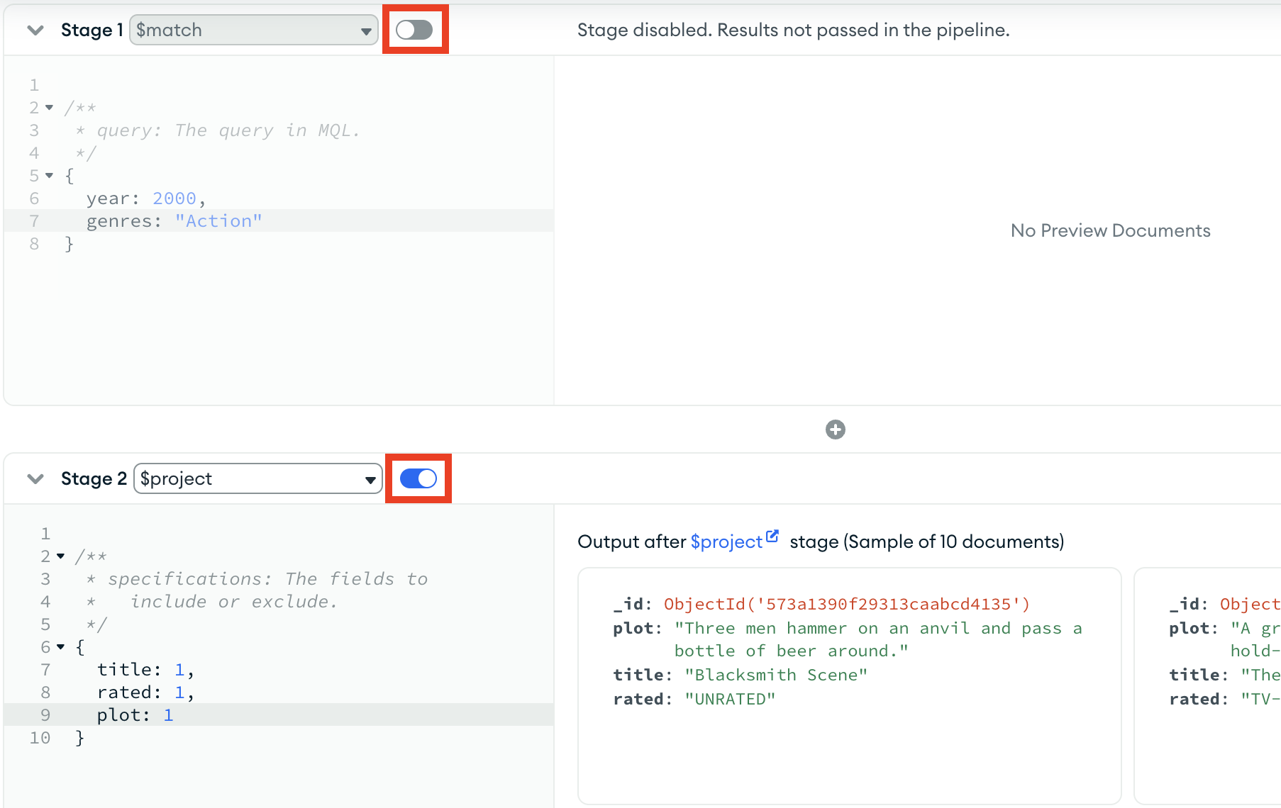 Aggregation Pipeline Builder — MongoDB Compass