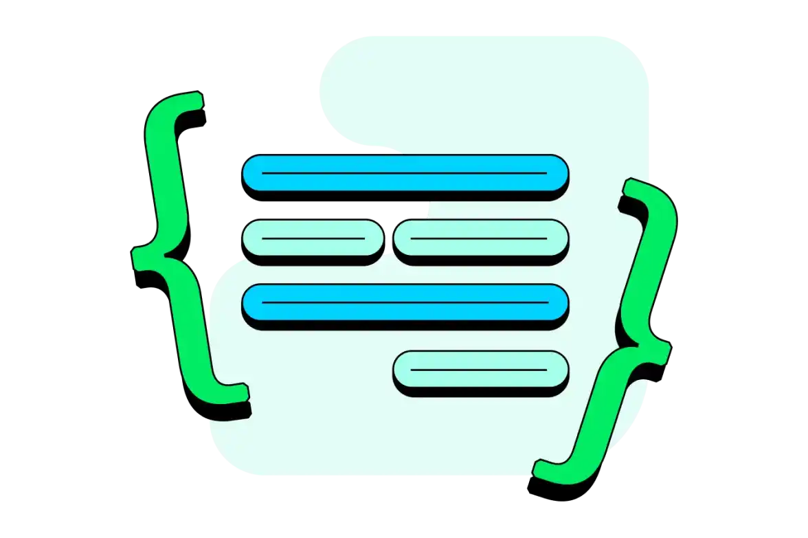 Abstract illustration showing CRUD and aggregation operations