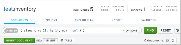 Query embedded field