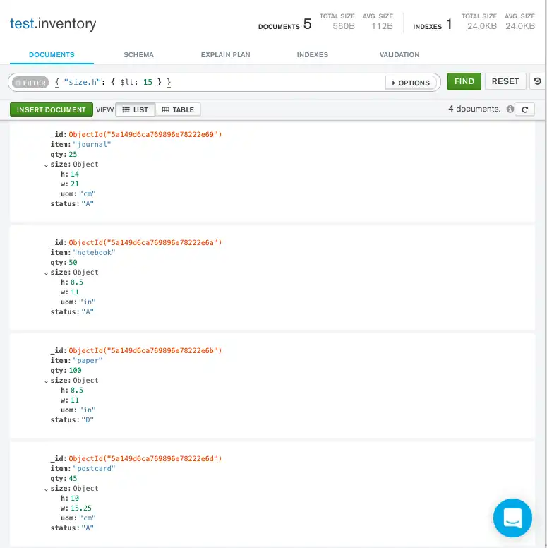 Query single nested field