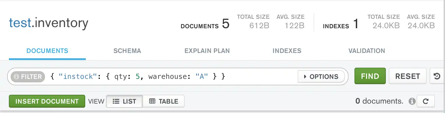 Query for nested array element