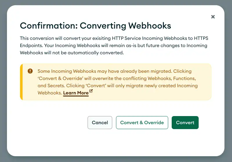 Converter todos os endpoints na interface do usuário