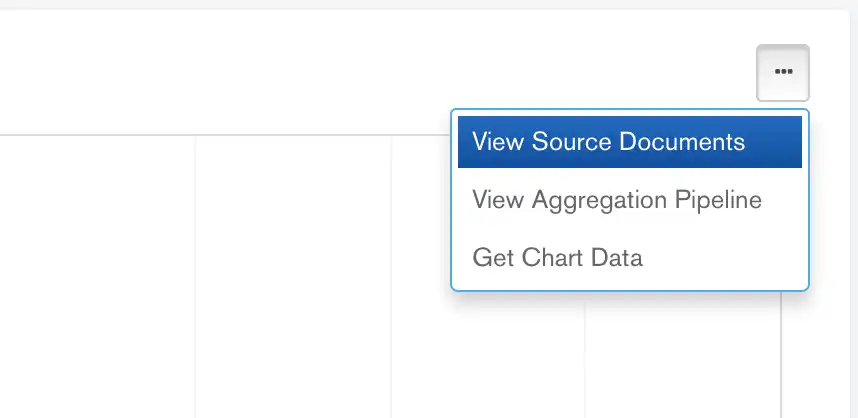 O menu de elipse está no canto superior direito do editor de gráficos.