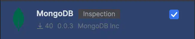 O plug-in oficial do MongoDB para IntelliJ no JetBrains Marketplace.