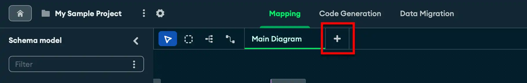 Criar Diagrama no Painel de Exibição de Diagrama