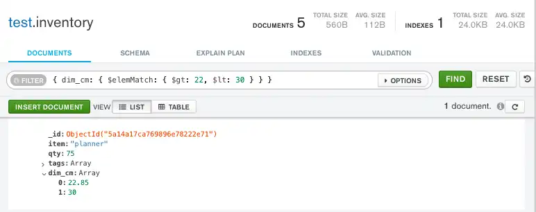 Array de query por várias condições