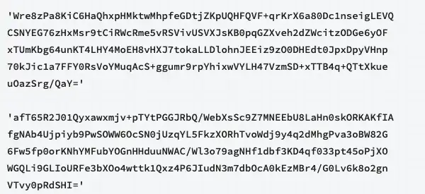 Image of multiple key strings.